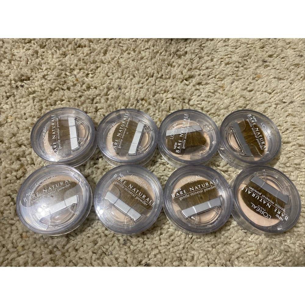 Loreal Paris Bare Naturale Gentle Mineral Powder ~410 Light Ivory‎ Lot Of 8